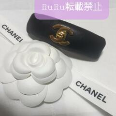 CHANEL シャネル PUレザー バレッタ ヘアクリップ