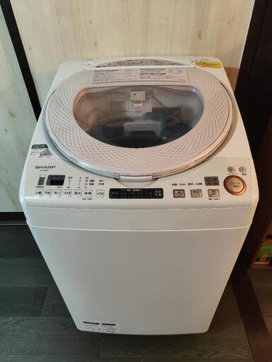 16年製シャープ　洗濯機　8.0kg　ES-TX850-P