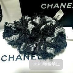 CHANEL シャネル デニム シュシュ ヘアゴムの画像