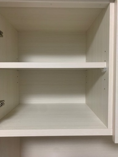 ホワイト木目食器棚　3.23まで取引　29まで保管可能　