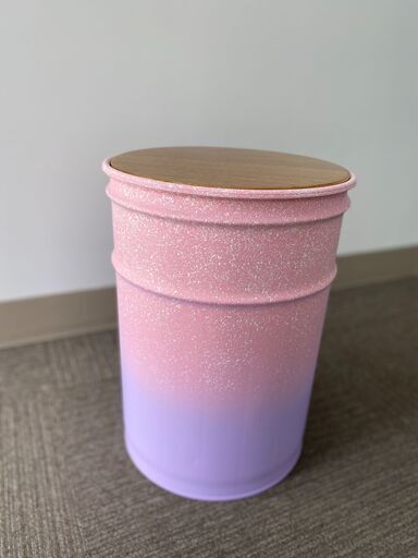 ﾍﾟｰﾙ缶　チェア　蓋つき　小物入れ　収納