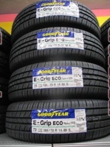 グッドイヤー 2023年製　夏タイヤ　185/70R14 88S タイヤ４本　新品