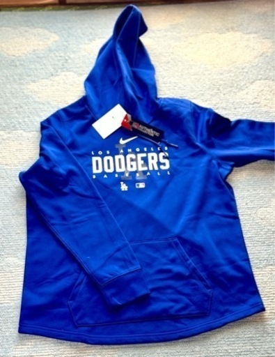 新品、選手着用モデル MLB x ナイキ オーセンティックパーカー MLB ドジャース パーカー オーセンティックコレクション 2023 ドライフィット プレゲーム ナイキ/Nike ロイヤルブルースポーツ 野球