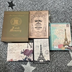 【0円】アンティーク調　箱　6個　