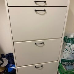 【お値下げ】白色シューズボックス