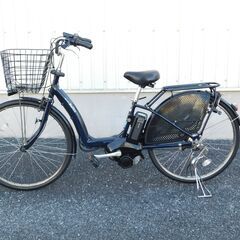 2017 新品バッテリーに交換済! 子供乗せ対応 ヤマハ PAS Raffini PA26R モダンブルー 大容量12.3Ah 新品フロントバスケット 車体極めて良好 自614