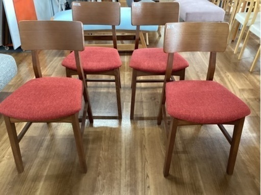 椅子4脚セット【町田市再生家具】　233175