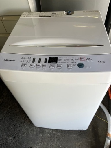 G-16 Hisense  全自動電気洗濯機 HW-T45D 4.5kg 2020年製