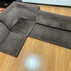 ローソファ　L字型の画像
