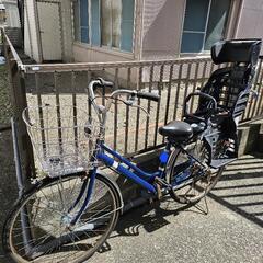 自転車 ママチャリ　チャイルドシートあり