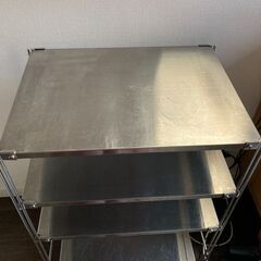 【引き渡し先が決まりました】無印良品　ユニットシェルフ　ステンレスの画像