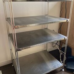 【引き渡し先が決まりました】無印良品　ユニットシェルフ　ステンレスの画像