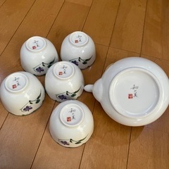 和の美 急須、湯のみ 6点セットの画像