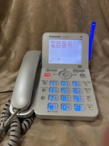 VE-GP55-S 電話機 パナソニック RU・RU・RU VE-GP55DL-Sの親機 シルバー【動作品】