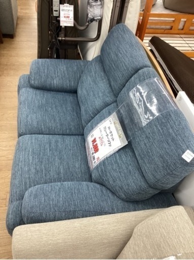 KC-20【新入荷　リサイクル品】ニトリ　Nポケット　2シーターソファ　ブルー