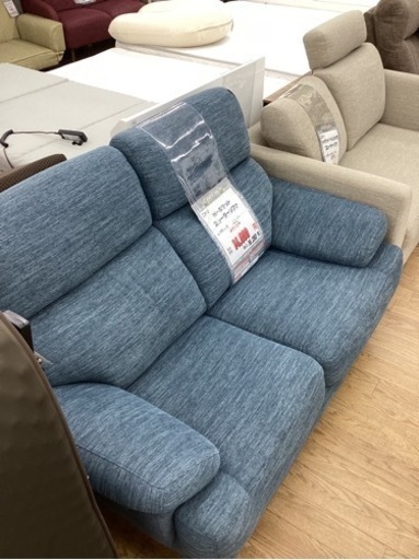 KC-20【新入荷　リサイクル品】ニトリ　Nポケット　2シーターソファ　ブルー