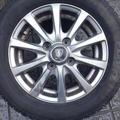 13インチアルミホイール スタッドレスタイヤ付4本 155/65R13