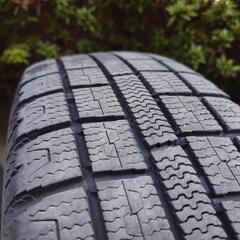 13インチアルミホイール スタッドレスタイヤ付4本 155/65R13の画像