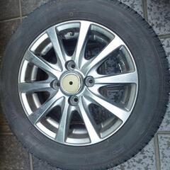 13インチアルミホイール スタッドレスタイヤ付4本 155/65R13の画像