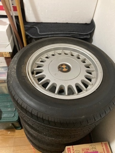 E34 BMW 525i 純正品 中古タイヤ＆ホイール4本セット