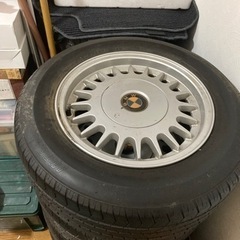 E34 BMW 525i 純正品 中古タイヤ＆ホイール4本セット