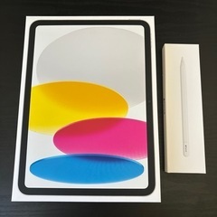 新品未開封　iPad 第10世代 シルバー　Apple penc...