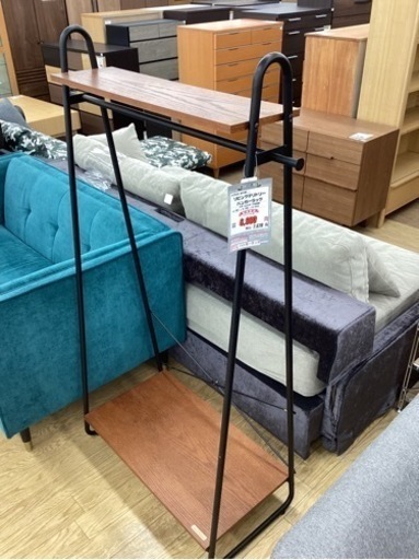 KC-23【新入荷　リサイクル品】Niko and… リビングテリトリー　ハンガーラック　ブラウン×黒