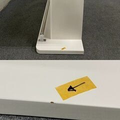 ニトリ/NITORI バーカウンター パース135 エナメルUV塗装 ホワイト シンプルモダン おしゃれ 中古家具 店頭引取歓迎 R8101の画像