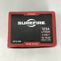 🔷🔶🔷BF11/92　SUREFIRE SF123A 3V リチウム電池 12本 BOX セット (CR123A) 使用期限 2023/06 シュアファイア　①🔷🔶🔷の画像