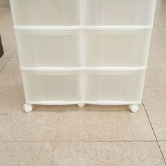 ★ジモティ割あり★  チェスト 白 H66×D38×W62.5 ...