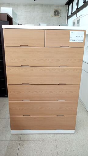 ★ジモティ割あり★ 株式会社マルミツ チェスト ナチュラル H138.7×D42.2×W88.3 クリーニング済み TJ4838