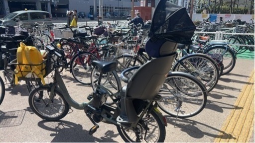 後チャイルドシート付き電動アシスト自転車 一年前に買った