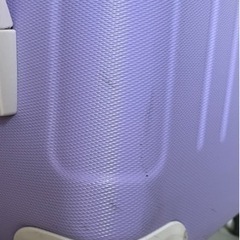 キャリーケース スーツケース 機内持ち込み キャリーバッグ ファスナー 軽い ハード かわいい 修学旅行 軽量 1泊2日 2泊3日 用 SSサイズ レジェンドウォーカー パープル ラベンダー ホワイトの画像