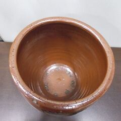 常滑焼 かめ 丸壺蓋なし 高さ29.5×口径26.5㎝ 漬物容器かめ つぼ 札幌市東区 新道東店の画像