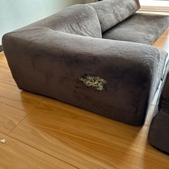 ローソファ　L字型の画像
