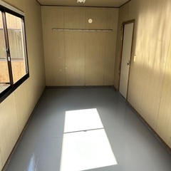 ４坪ユニットハウス　仮設ハウス　プレハブ　コンテナハウス　現場事務所　塗装済　県内送料無料！！県外激安発送！！の画像