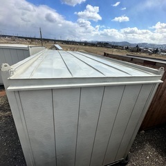 ４坪ユニットハウス　仮設ハウス　プレハブ　コンテナハウス　現場事務所　塗装済　県内送料無料！！県外激安発送！！の画像