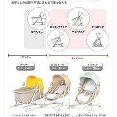 【取引先 決定済】美品 ヤトミ TOBOS ベビーチェア バウンサー の画像
