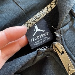 ジップパーカー/S/コットン/BLK/845861-010 エアジョーダンの画像