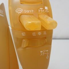stp-2528　コードレススチームアイロン　カルル　NI-CL303-D　ナショナル　クリスタルオレンジ　CaRuRu　チタンコート　洗濯　シワのばし　アイロンがけ　ワイシャツ　ブラウス　除菌　殺菌の画像