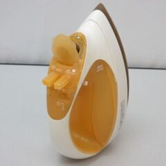 stp-2528　コードレススチームアイロン　カルル　NI-CL303-D　ナショナル　クリスタルオレンジ　CaRuRu　チタンコート　洗濯　シワのばし　アイロンがけ　ワイシャツ　ブラウス　除菌　殺菌の画像
