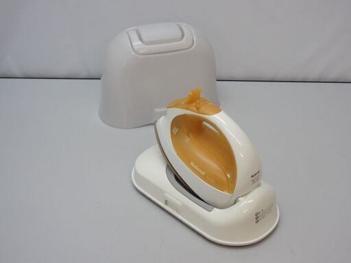 stp-2528　コードレススチームアイロン　カルル　NI-CL303-D　ナショナル　クリスタルオレンジ　CaRuRu　チタンコート　洗濯　シワのばし　アイロンがけ　ワイシャツ　ブラウス　除菌　殺菌