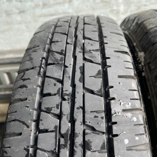 バリ山　DUNLOP ダンロップ　VAN01 165R14 6PR LT 夏タイヤ　2018年製　14インチ