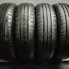 DUNLOP ENASAVE EC300+ 165/65R14 14インチ 夏タイヤ 4本 22年製 バリ溝 トール ルーミー ブーン ソリオ タンク等　(VTK953)