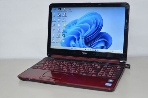 最新Windows11+office 新品爆速SSD256GB 富士通 AH54/G core i5-2450M メモリ8GB 15.6インチ USB3.0 HDMI 無線 DVDマルチ 便利なソフト多数