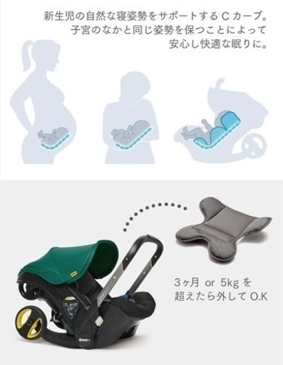 doona 1台でチャイルドシート&ベビーカーに変身!
