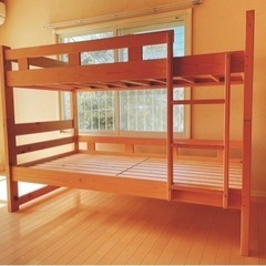 家具の里　二段ベッド　子供用　コンパクト　国産高級ヒノキの画像