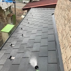 屋根作業のお手伝い。