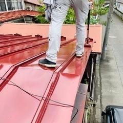 屋根作業のお手伝い。の画像