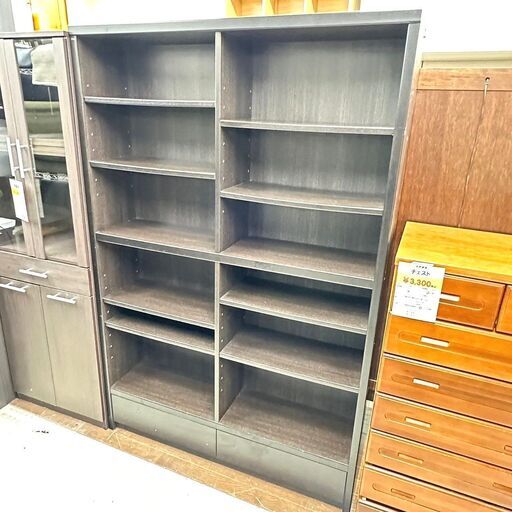 9/4【引取限定】生松工芸 本棚 120HDK 木製 家具